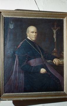 Meisterwerke-Ausstellung: Wilhelm E. von Ketteler, Bischof von Mainz, Ölbildnis von 1852