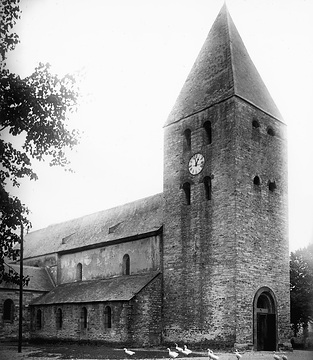 Die St. Landolinus Kirche in Boke, um 1900?