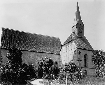 Ev. Pfarrkirche Leeden, um 1930?: Ehem. Klosterkirche St. Marien des Zisterzienserinnenklosters und freiweltlichen Damenstiftes Leeden (1240-1812)