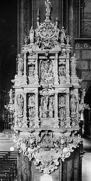 St. Paulus-Dom: Epitaph des Otto von Dorgelo (+ 1625) mit Figurenschmuck von Melchior Kribbe