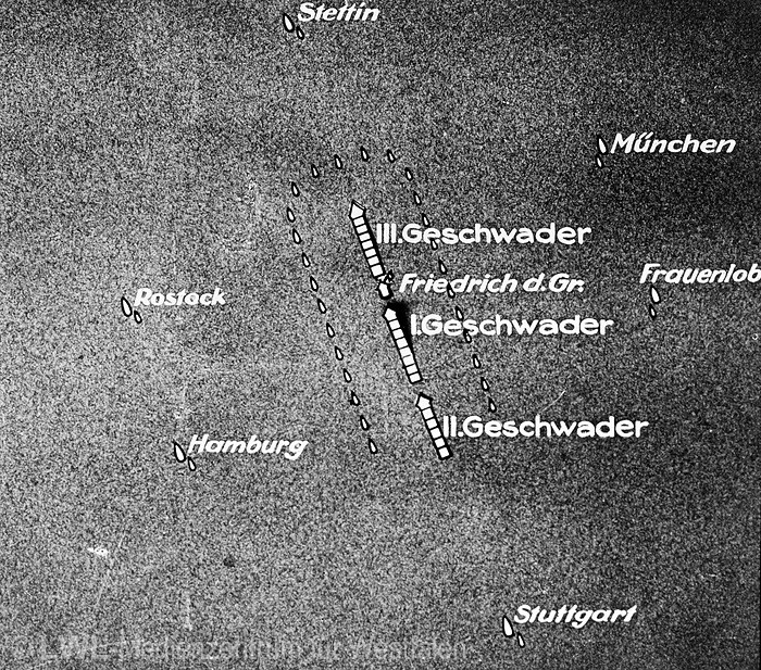 01_4745 MZA 540 Erster Weltkrieg: Skagerrakschlacht am 31.5.1916 (Unterrichtsmaterial ca. 1930)
