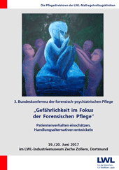 Grafik: Titelseite des Programms der 3. Bundeskonferenz der forensischen Pflege Grafik: Titelseite des Programms der 3. Bundeskonferenz der forensischen Pflege