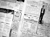 Foto einer Zeitungsanzeige Foto einer Zeitungsanzeige