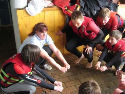 Wasserski - �ben der optimalen Startposition!