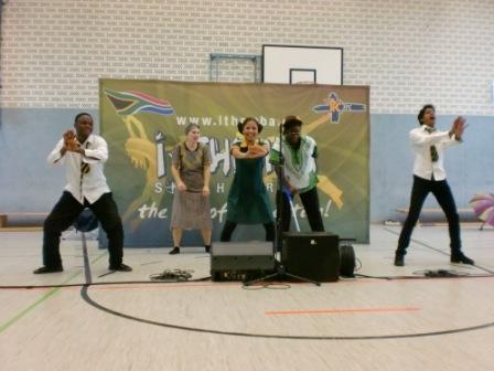 Kulisse in der Turnhalle