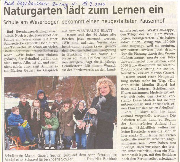 Westfalenblatt vom 19.02.2010