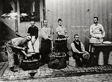 Eiszubereitung in Mühlhausen, 1900