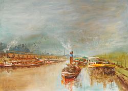 Aquarell des K�nstlers Fritz W. Achilles