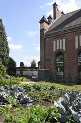 Blick in der Arbeitergarten der Zeche Zollern