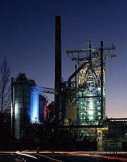 Henrichsh�tte bei Nacht
