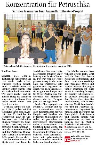 aus der WN vom 13.6.2012 aus der WN vom 13.6.2012