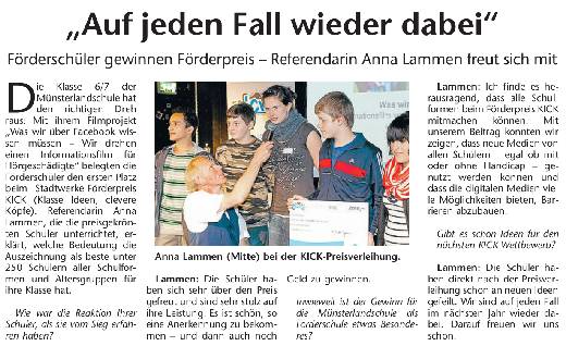 aus den Stadtwerke Nachrichten vom 23. Juni 2012 aus den Stadtwerke Nachrichten vom 23. Juni 2012