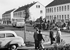 Ankunft von Flüchtlingen in Massen, 1950er Ankunft von Flüchtlingen in Massen, 1950er