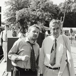 Museumsfest, 11. September 1999. Museumsleiter Herbert Niewerth mit dem Kultur-Staatsminister des Bundes Michael Naumann. Foto: Berthold Socha (vergrößerte Bildansicht wird geöffnet)