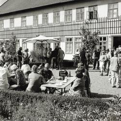 Italienisches Gartenfest am Herrenhaus im Rahmen der Sonderausstellung “Le forme del vetro”, 26. August 2018. Foto: Berthold Socha (vergrößerte Bildansicht wird geöffnet)