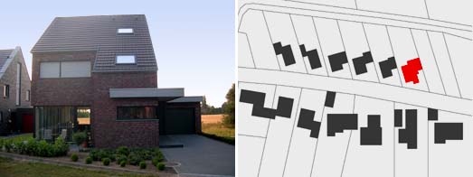 Straenansicht und Lageplan