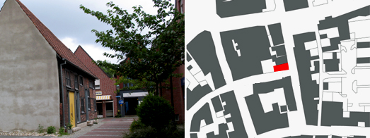 West- und Sdseite an der Kirchstrae, Lageplan