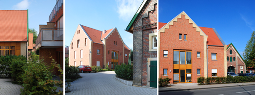 Bildercollage der Neu- und Altgebude nebeneinander aus unterschiedlichen Perspektiven