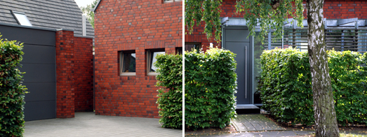 Garage neben dem Ostgiebel; Eingang vom Seeweg