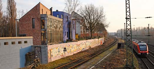 Lage der Grundstcke in unmittelbarer Nachbarschaft zur Eisenbahn