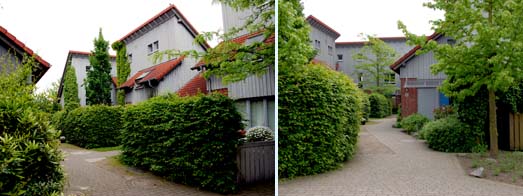 Fuwegenetz innerhalb der Hausgruppe
