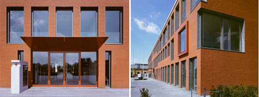 Eingangsportal und Ecksituation mit Fensterelemente  Rbsamen + Partner Architekten BDA