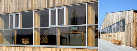 Fensterdetail und Giebelfassade der Reithalle  Andreas Heupel, Architekt