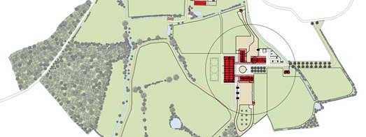 Lageplan des neuen Reiterhofes  Andreas Heupel, Architekt