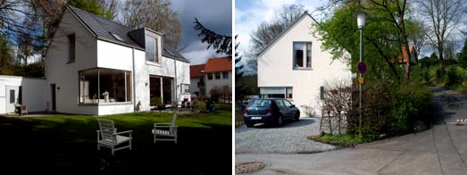 Gartenseite, Straenseite