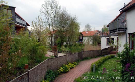 Blick in die Siedlung