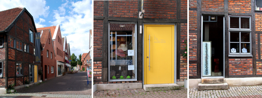 Ostfassade an der Hermannstrae, Tr- und Fensterelemente an der Sd- und Ostseite