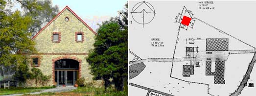 umgebauter Ostgiebel in Bruchsteinmauerwerk