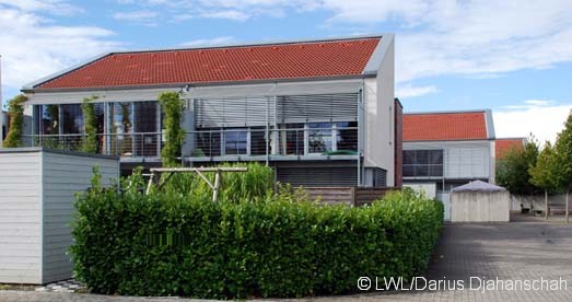 Siedlungsgebude mit Pultdach