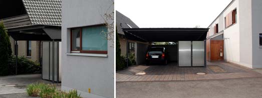 Eingangssituation mit Carport