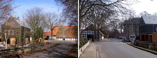 Sdseite mit benachbarter Hofanlage und Westseite