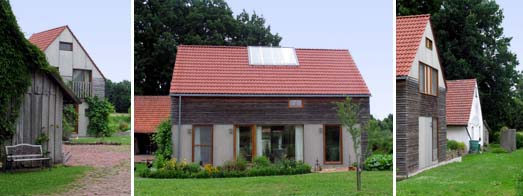 Alt- und Neubau nebeneinander