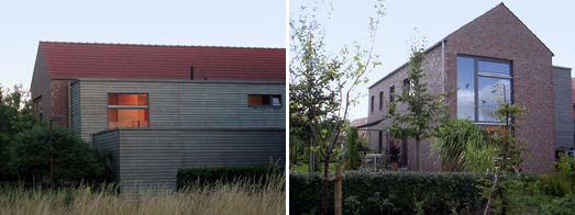 Trauf- und Giebelfassade