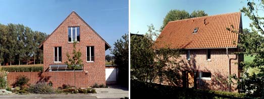 Giebel- und Straenfassade nach Sden