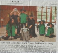Der Tanztreff in der Lokalzeitung
