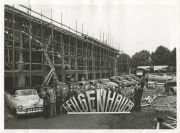 Rohbau der Fa. Feilgenhauer, Gelsenkirchen 1949. In diesem Betrieb engagierte sich Lotte Neumann seit 1965 als Betriebsrtin.