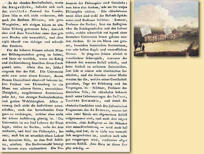 Spottbild auf das frstbischflich mnsterische Militr