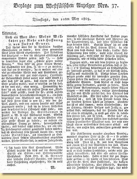 Bemerkungen aus Hagen, vom spteren Herausgeber der Zeitschrift Hermann