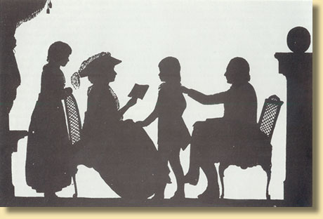 Amalie von Gallitzin und Franz von Frstenberg beim Unterricht der beiden Kinder der Frstin, um 1782