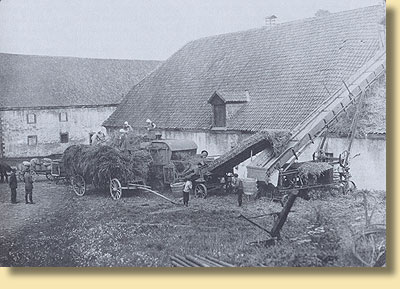 Neuer Schafstall auf der Domne Dalheim, um 1930