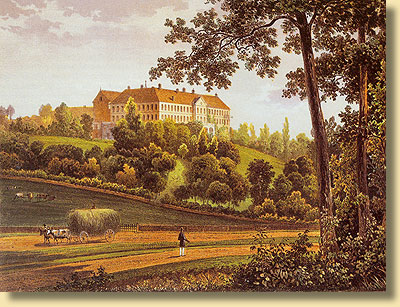 Schloss Cappenberg von S�dwesten, 1860