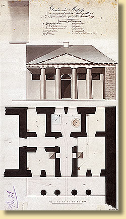 Entwurf fr neue Zellen in der Irrenanstalt Niedermarsberg, 1823