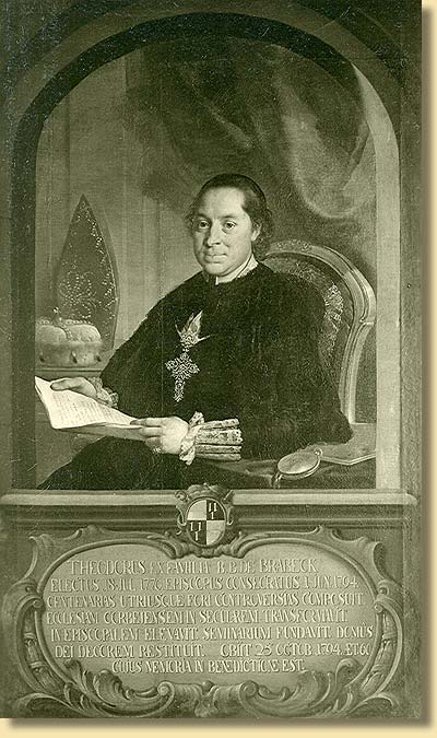 Portrt des Theodor von Brabeck, letzter Abt und erster Frstbischof von Corvey, um 1794/1800