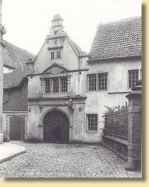 Eingang zum Kolleggebude der Universitt in Mnster, 1933