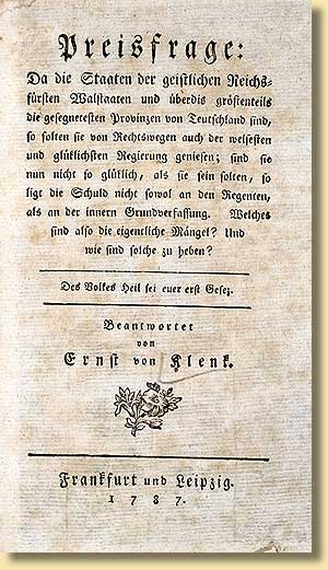 Publikation zur Skularisationsdebatte, 1787