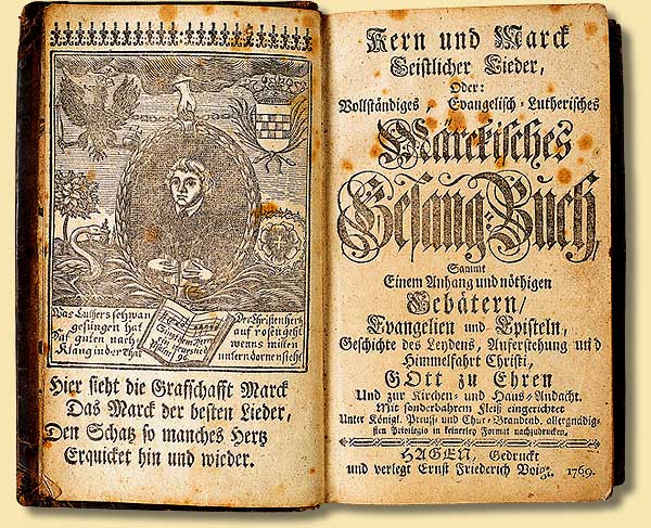 Evangelisch-lutherisches Gesangbuch der Grafschaft Mark, 1769